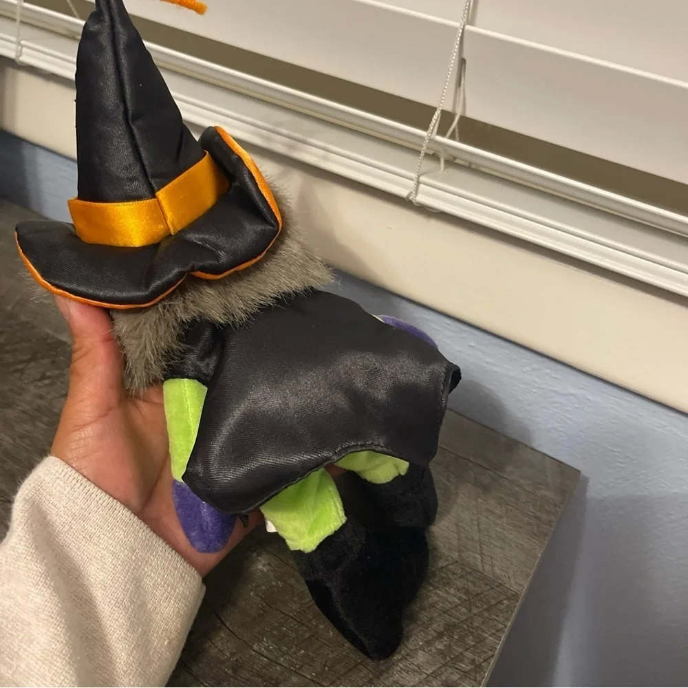 Fiesta Halloween Witch Plush in Green and Purple